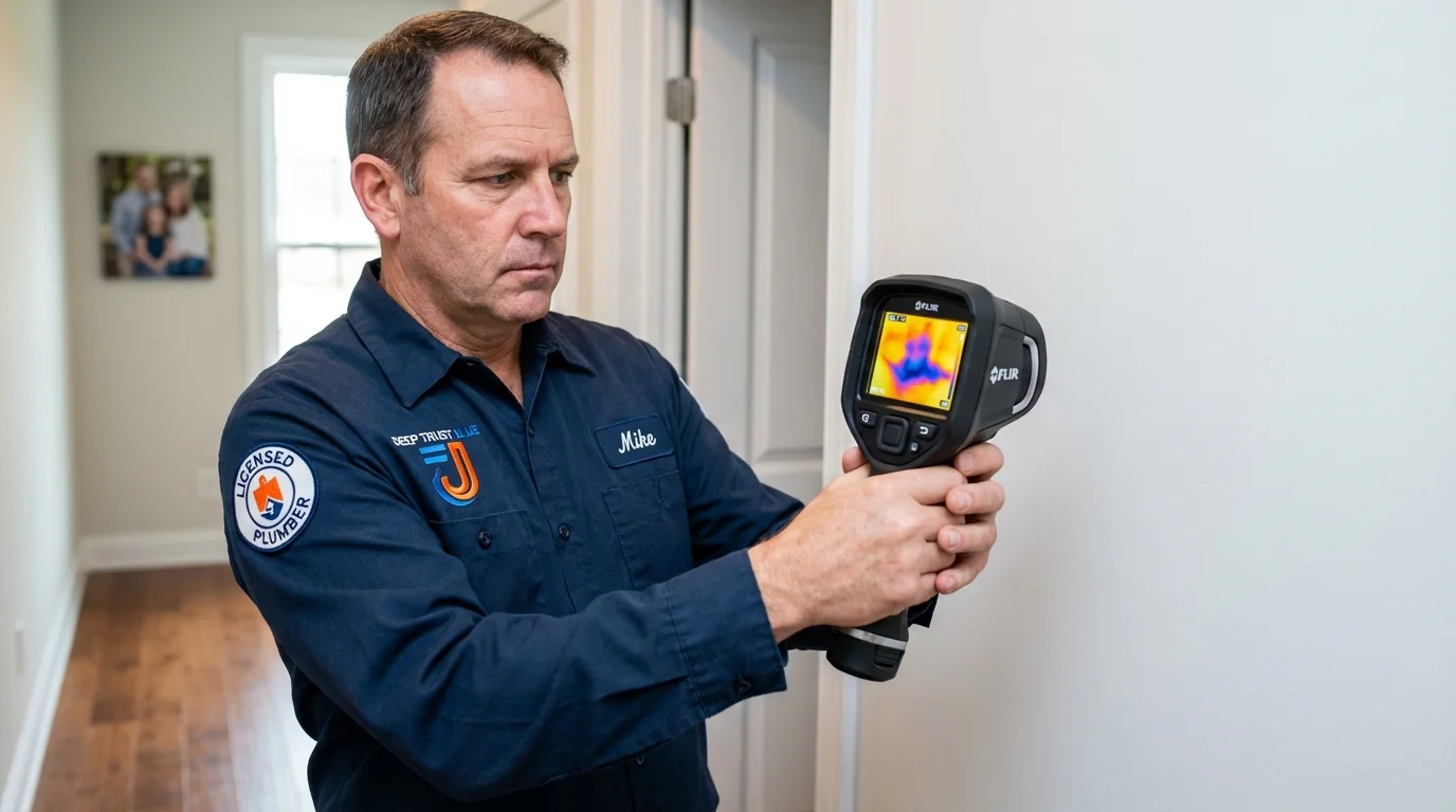 Thermal imaging leak detection by Johns Plumbing LLC in Rhodhiss